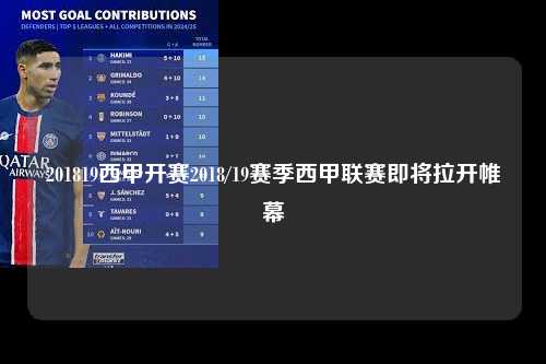 201819西甲开赛2018/19赛季西甲联赛即将拉开帷幕第1张-五大联赛直播