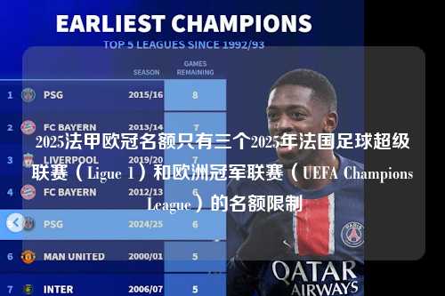 2025法甲欧冠名额只有三个2025年法国足球超级联赛（Ligue 1）和欧洲冠军联赛（UEFA Champions League）的名额限制第1张-五大联赛直播