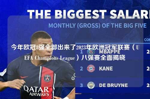 今年欧冠8强全部出来了2023年欧洲冠军联赛（UEFA Champions League）八强赛全面揭晓第1张-五大联赛直播