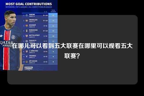 在哪儿可以看到五大联赛在哪里可以观看五大联赛？第1张-五大联赛直播
