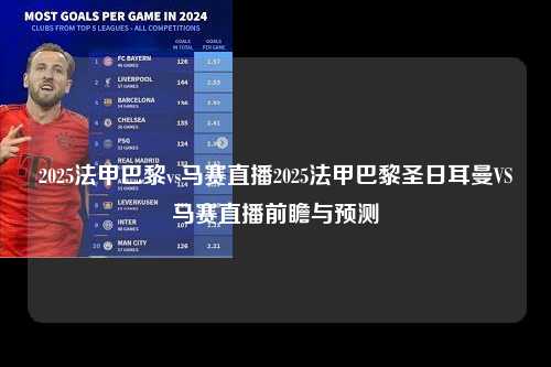 2025法甲巴黎vs马赛直播2025法甲巴黎圣日耳曼VS马赛直播前瞻与预测第1张-五大联赛直播