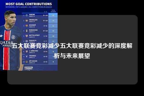 五大联赛竞彩减少五大联赛竞彩减少的深度解析与未来展望第1张-五大联赛直播