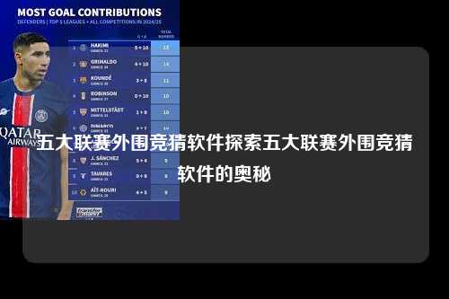 五大联赛外围竞猜软件探索五大联赛外围竞猜软件的奥秘第1张-五大联赛直播