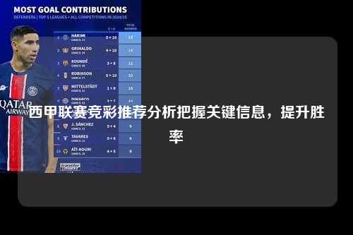 西甲联赛竞彩推荐分析把握关键信息，提升胜率第1张-五大联赛直播