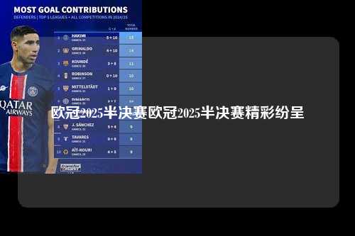 欧冠2025半决赛欧冠2025半决赛精彩纷呈第1张-五大联赛直播