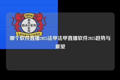 哪个软件直播2025法甲法甲直播软件2025趋势与展望第1张-五大联赛直播