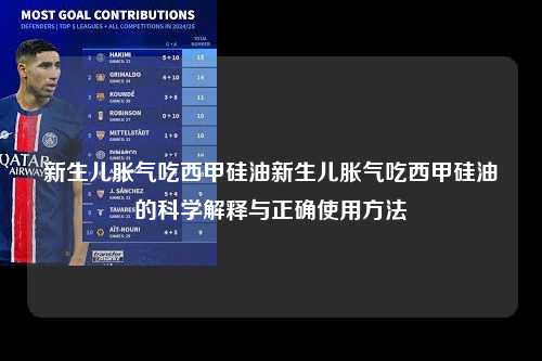 新生儿胀气吃西甲硅油新生儿胀气吃西甲硅油的科学解释与正确使用方法第1张-五大联赛直播