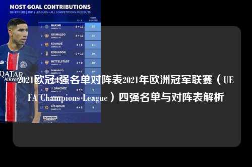 2021欧冠4强名单对阵表2021年欧洲冠军联赛（UEFA Champions League）四强名单与对阵表解析第1张-五大联赛直播