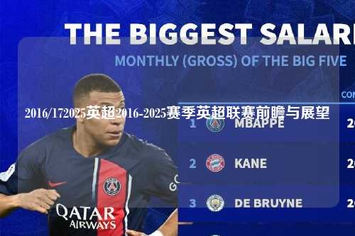 2016/172025英超2016-2025赛季英超联赛前瞻与展望第1张-五大联赛直播