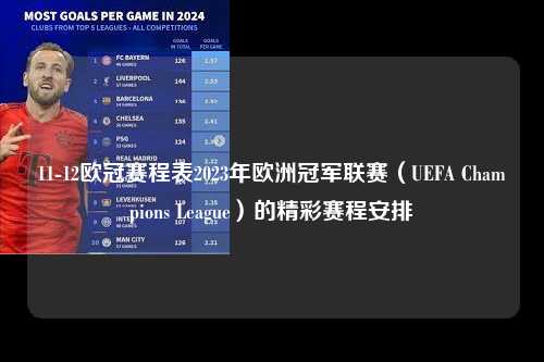 11-12欧冠赛程表2023年欧洲冠军联赛（UEFA Champions League）的精彩赛程安排第1张-五大联赛直播