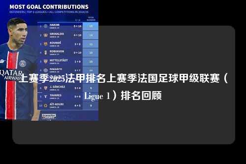 上赛季2025法甲排名上赛季法国足球甲级联赛（Ligue 1）排名回顾第1张-五大联赛直播