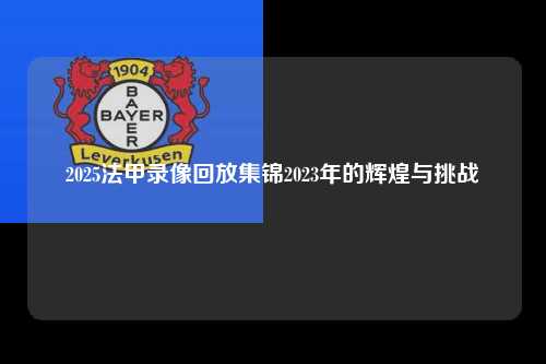 2025法甲录像回放集锦2023年的辉煌与挑战第1张-五大联赛直播