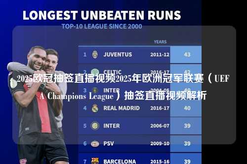 2025欧冠抽签直播视频2025年欧洲冠军联赛（UEFA Champions League）抽签直播视频解析第1张-五大联赛直播