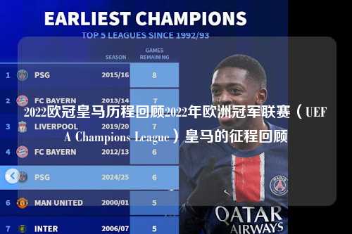 2022欧冠皇马历程回顾2022年欧洲冠军联赛（UEFA Champions League）皇马的征程回顾第1张-五大联赛直播